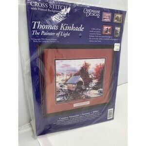 Candamar Designs Thomas Kinkade Cross Stitch Kit Country Memories 50962 Autumn